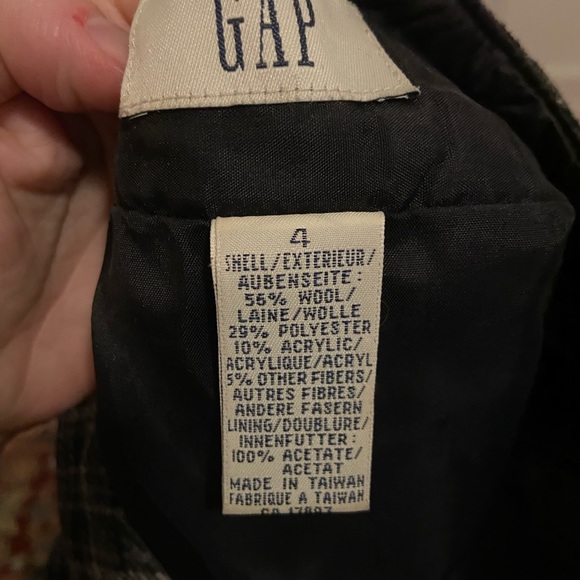 Gap grey plaid mini skirt - Picture 4 of 4